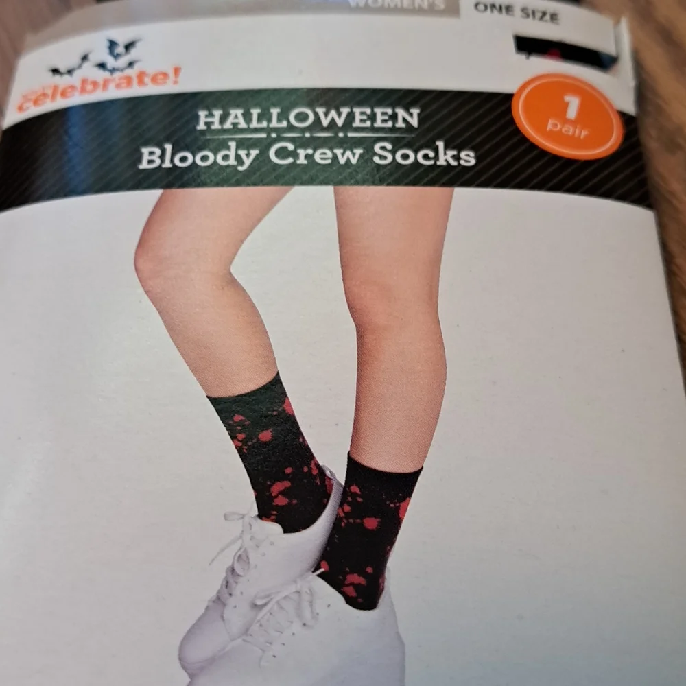 Halloween bloody crew socks/ BUNDLE ONLY 2 or more items